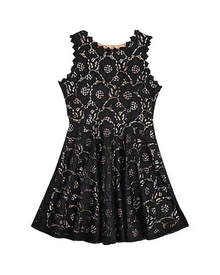 Big Girls Sleeveless Scuba Knit Skater Dress