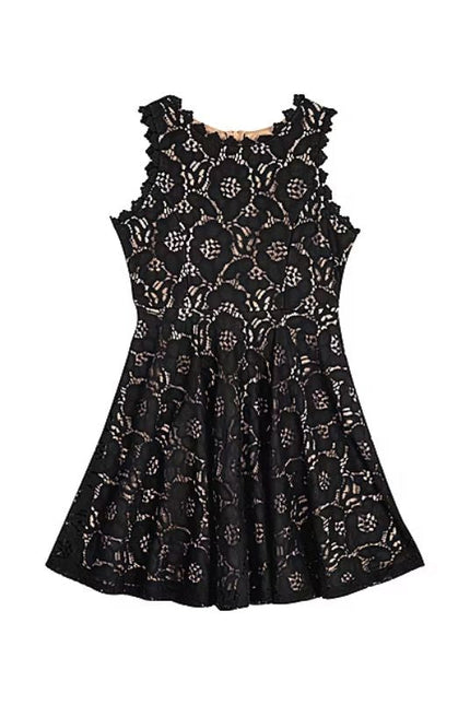 Big Girls Sleeveless Scuba Knit Skater Dress