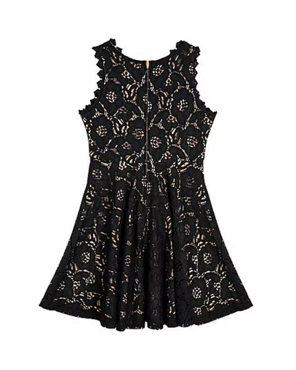 Big Girls Sleeveless Scuba Knit Skater Dress